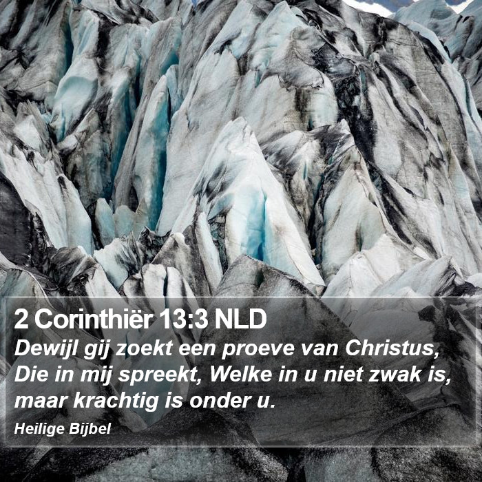 2 Corinthiër 13:3 NLD Bible Study