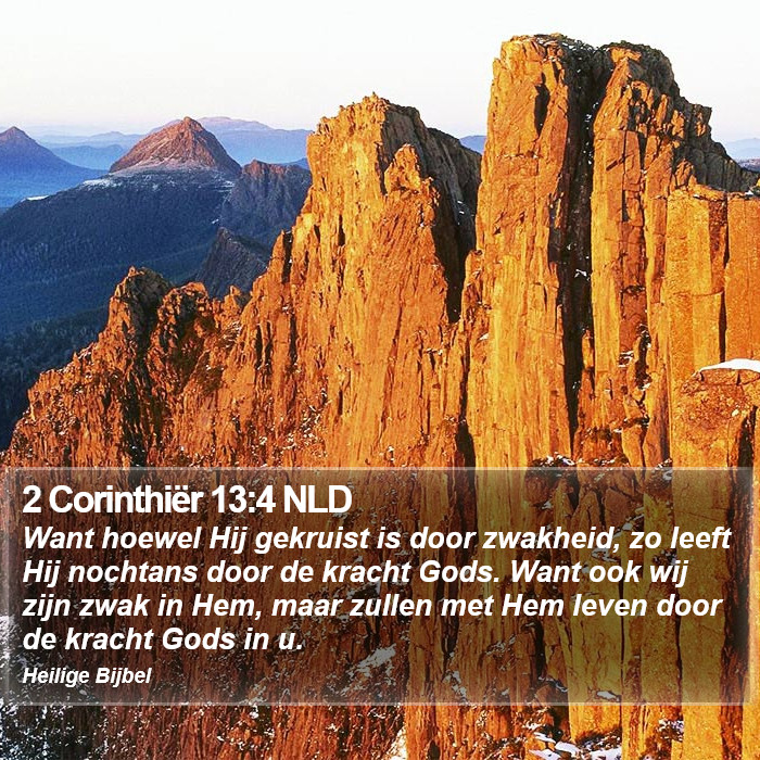 2 Corinthiër 13:4 NLD Bible Study