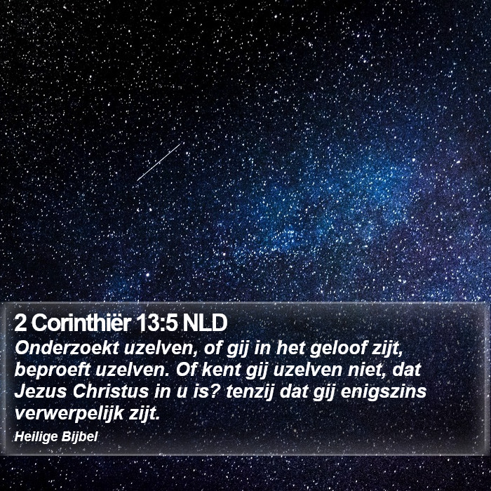 2 Corinthiër 13:5 NLD Bible Study
