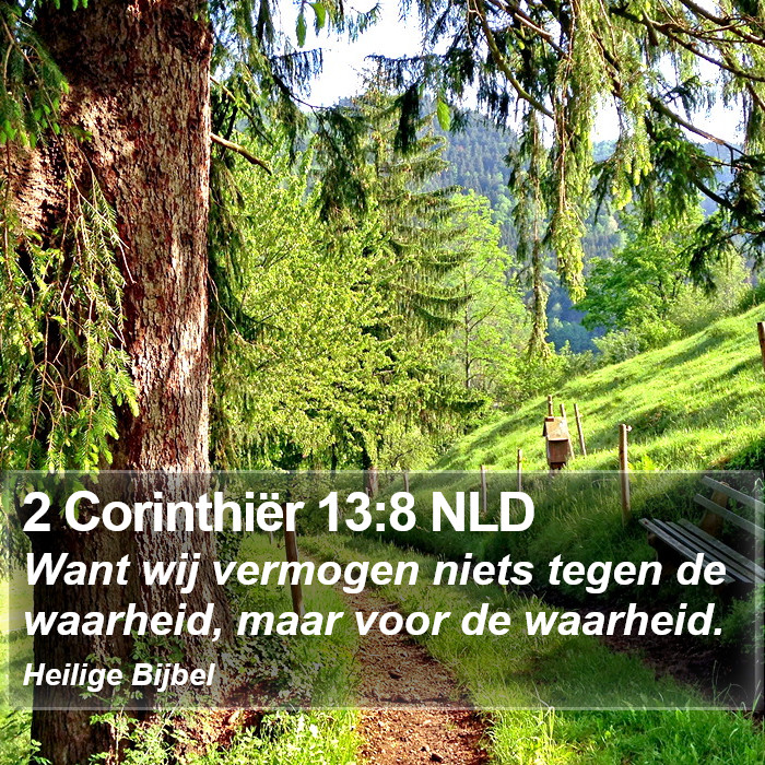 2 Corinthiër 13:8 NLD Bible Study