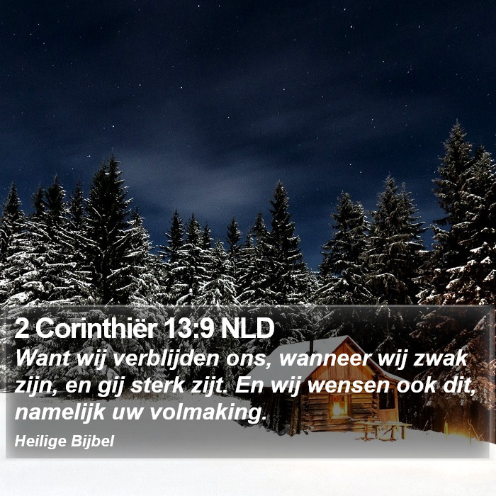 2 Corinthiër 13:9 NLD Bible Study
