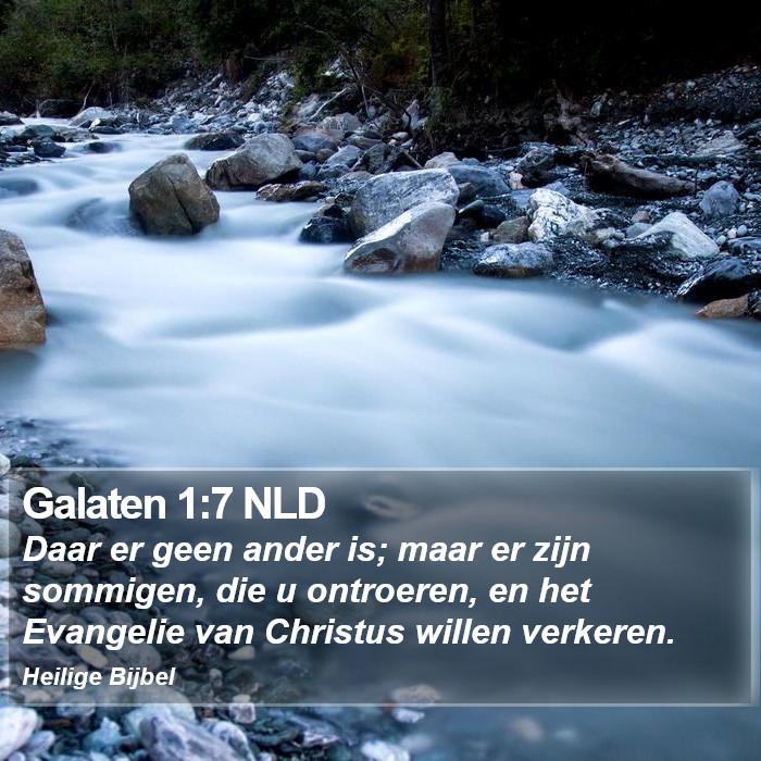 Galaten 1:7 NLD Bible Study