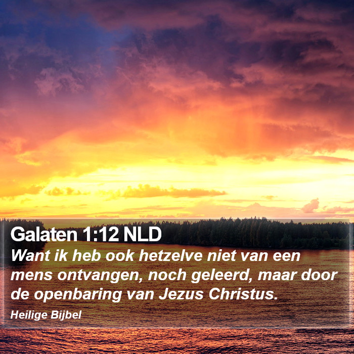 Galaten 1:12 NLD Bible Study