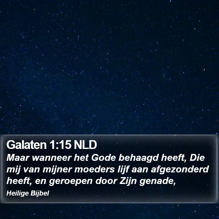 Galaten 1:15 NLD Bible Study