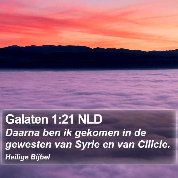 Galaten 1:21 NLD Bible Study