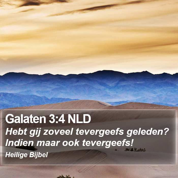 Galaten 3:4 NLD Bible Study