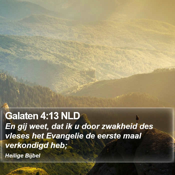 Galaten 4:13 NLD Bible Study