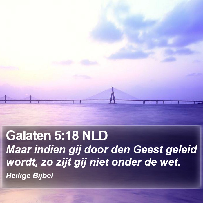 Galaten 5:18 NLD Bible Study