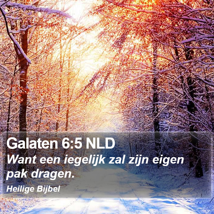 Galaten 6:5 NLD Bible Study