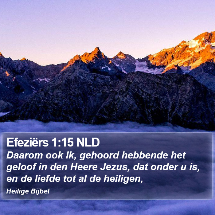 Efeziërs 1:15 NLD Bible Study