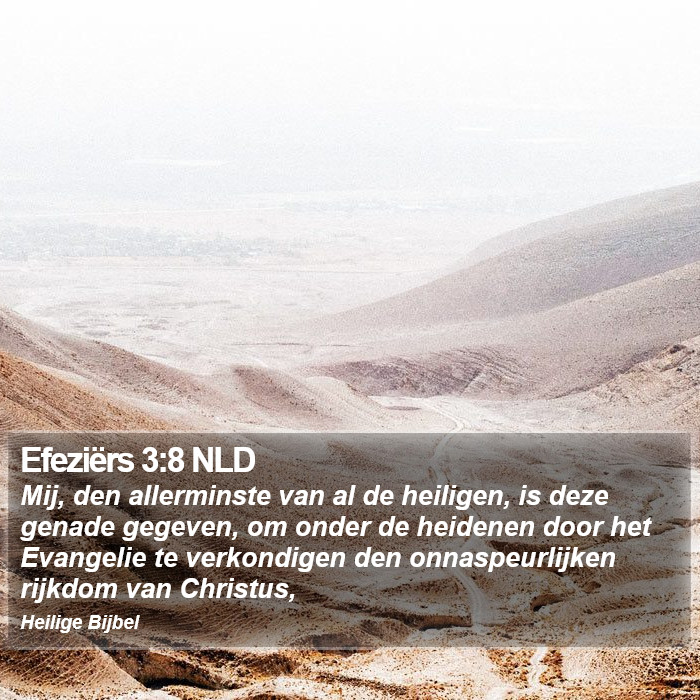 Efeziërs 3:8 NLD Bible Study