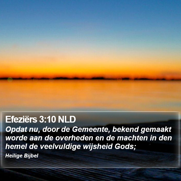 Efeziërs 3:10 NLD Bible Study