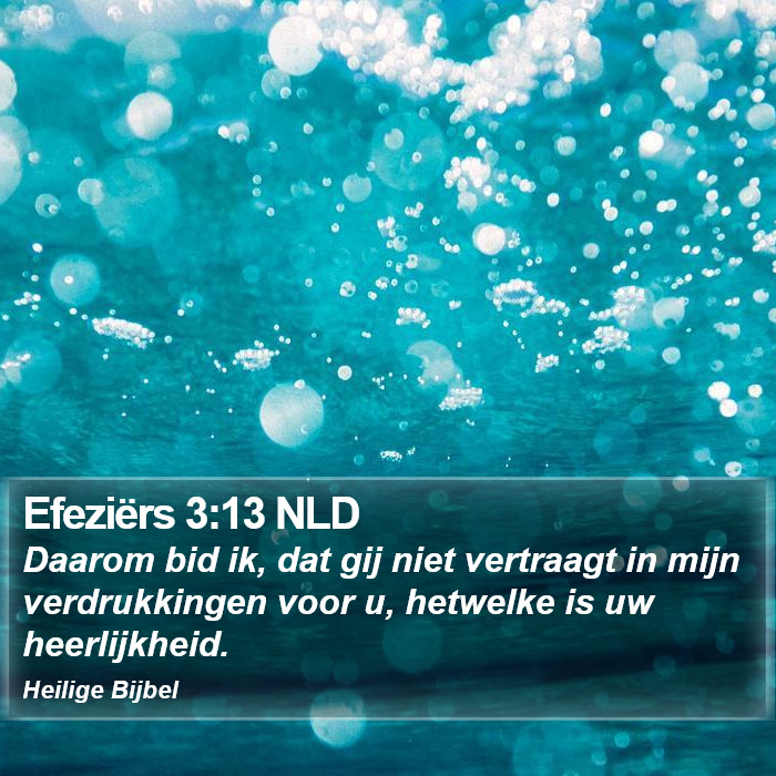 Efeziërs 3:13 NLD Bible Study