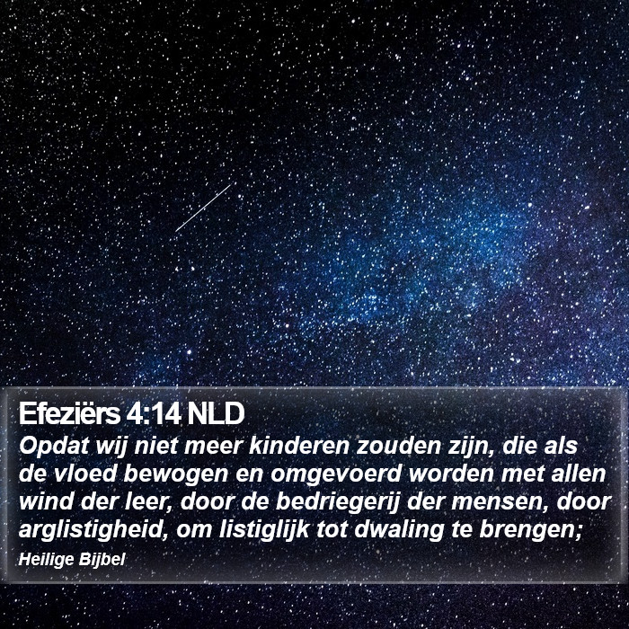 Efeziërs 4:14 NLD Bible Study