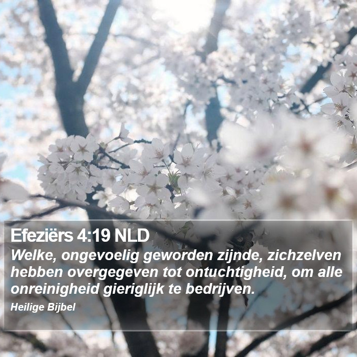 Efeziërs 4:19 NLD Bible Study