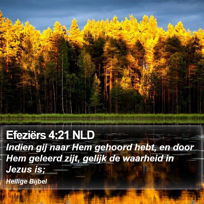 Efeziërs 4:21 NLD Bible Study