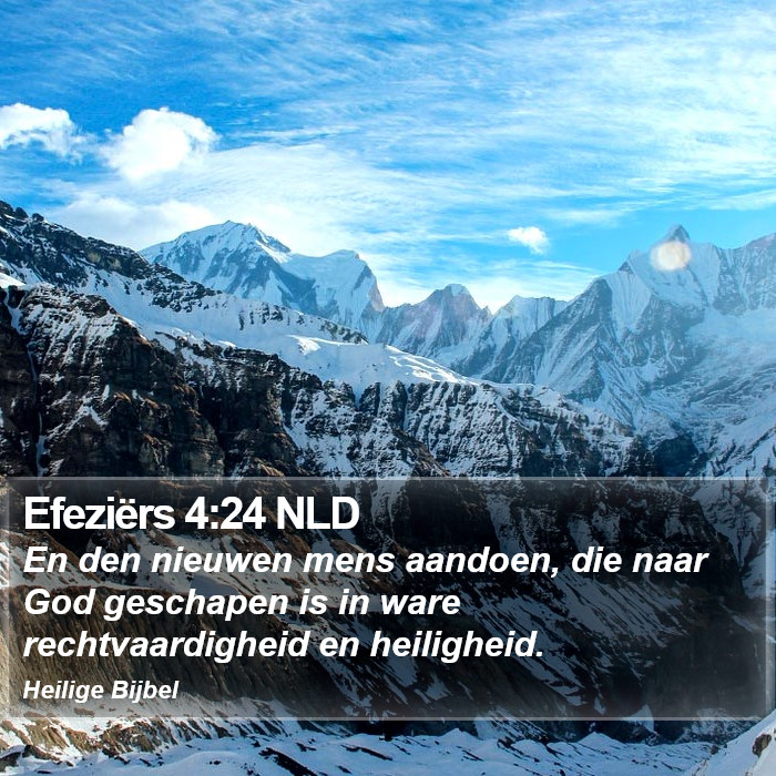 Efeziërs 4:24 NLD Bible Study