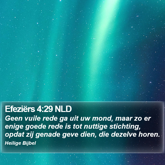 Efeziërs 4:29 NLD Bible Study