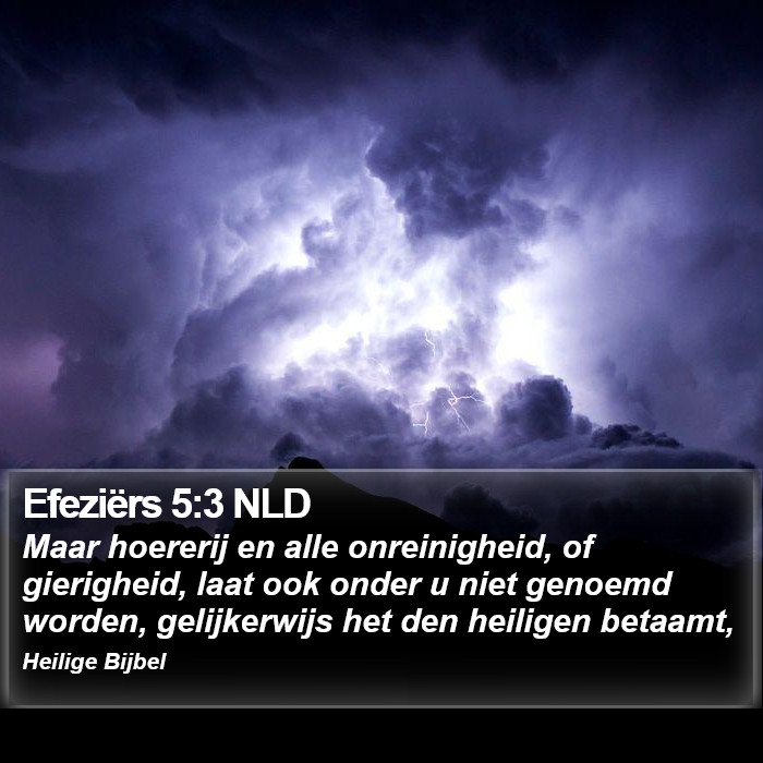 Efeziërs 5:3 NLD Bible Study