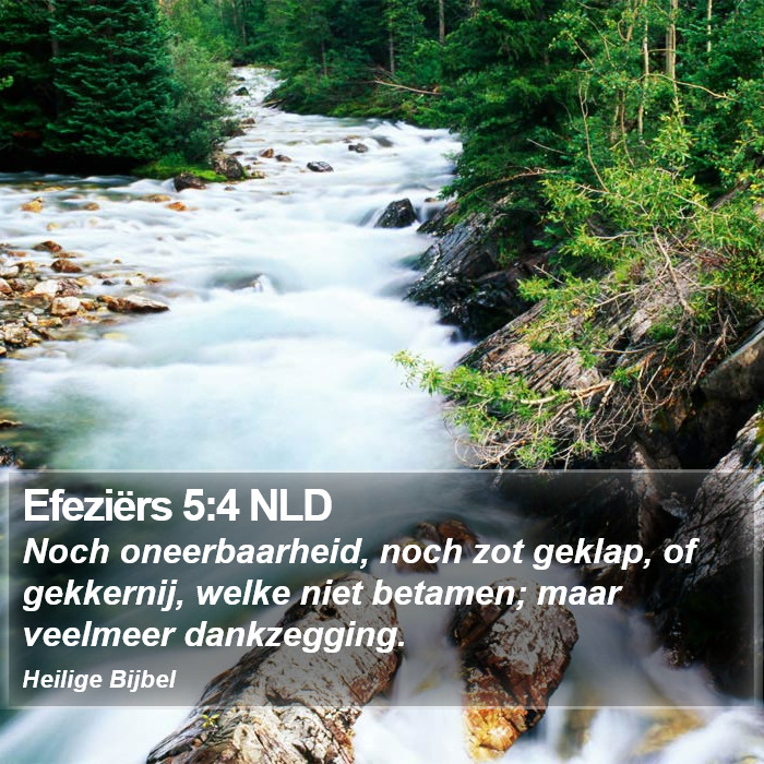 Efeziërs 5:4 NLD Bible Study