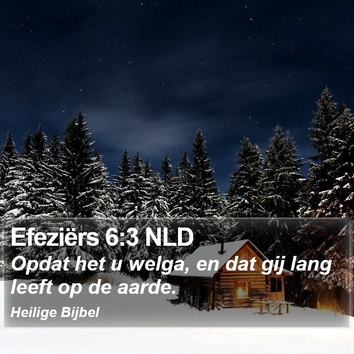 Efeziërs 6:3 NLD Bible Study