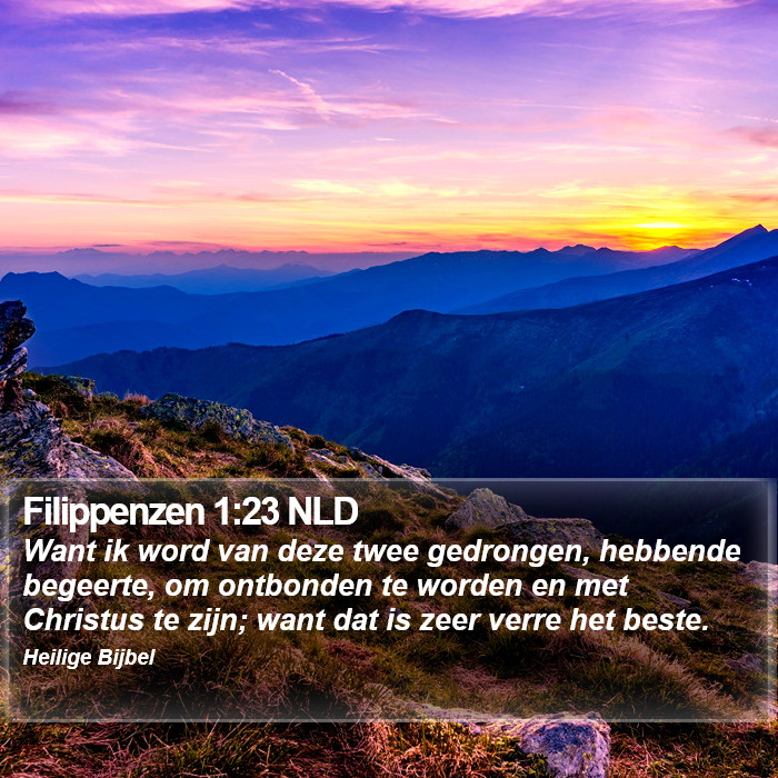 Filippenzen 1:23 NLD Bible Study