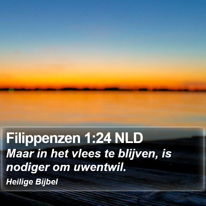 Filippenzen 1:24 NLD Bible Study