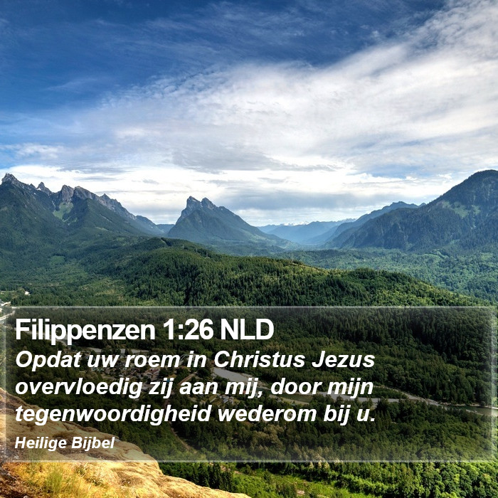 Filippenzen 1:26 NLD Bible Study