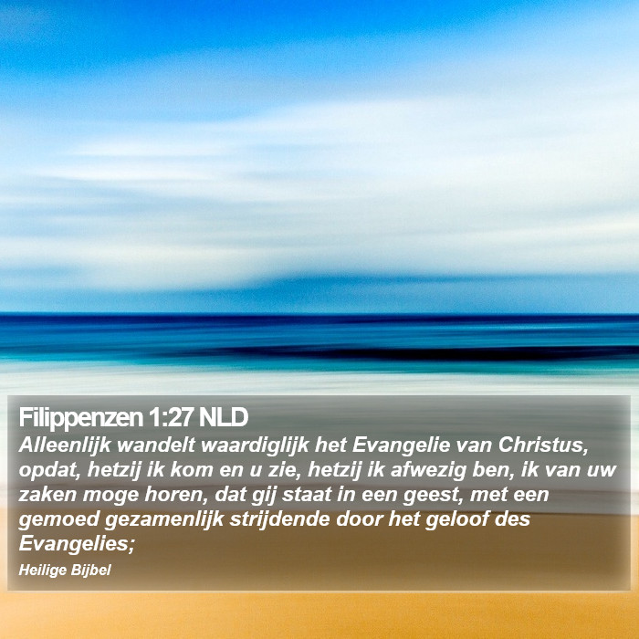 Filippenzen 1:27 NLD Bible Study