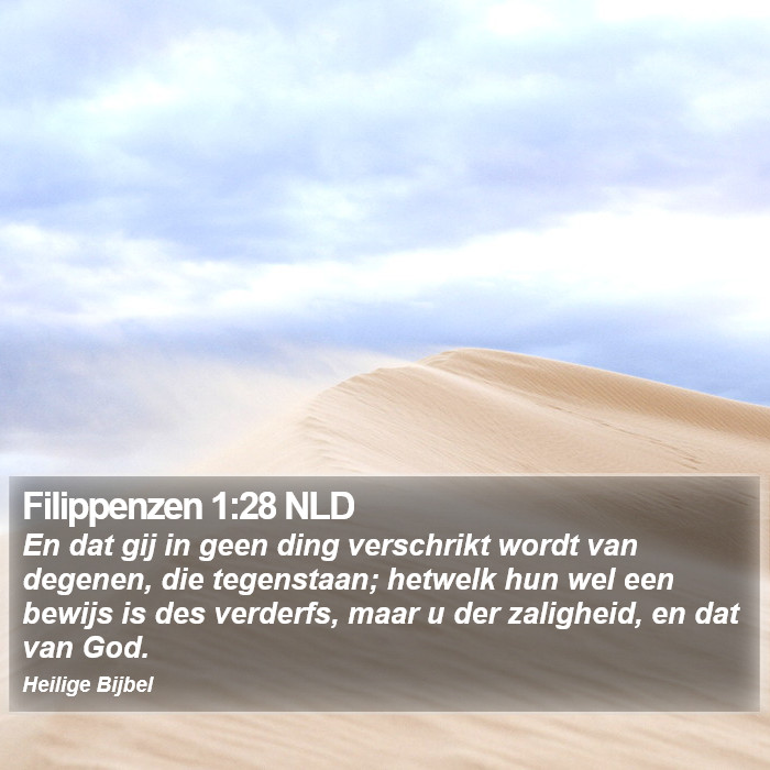 Filippenzen 1:28 NLD Bible Study