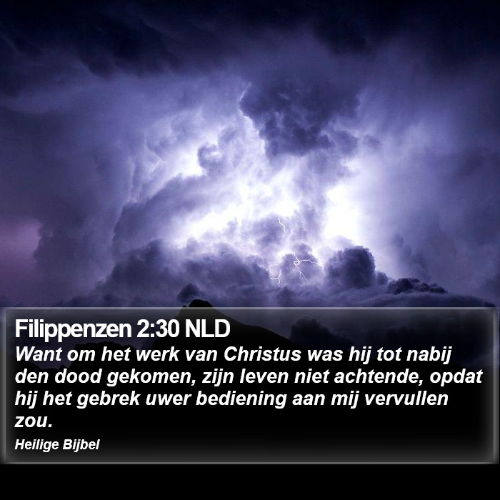 Filippenzen 2:30 NLD Bible Study