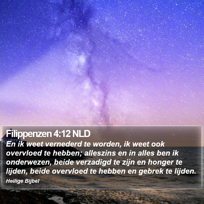 Filippenzen 4:12 NLD Bible Study