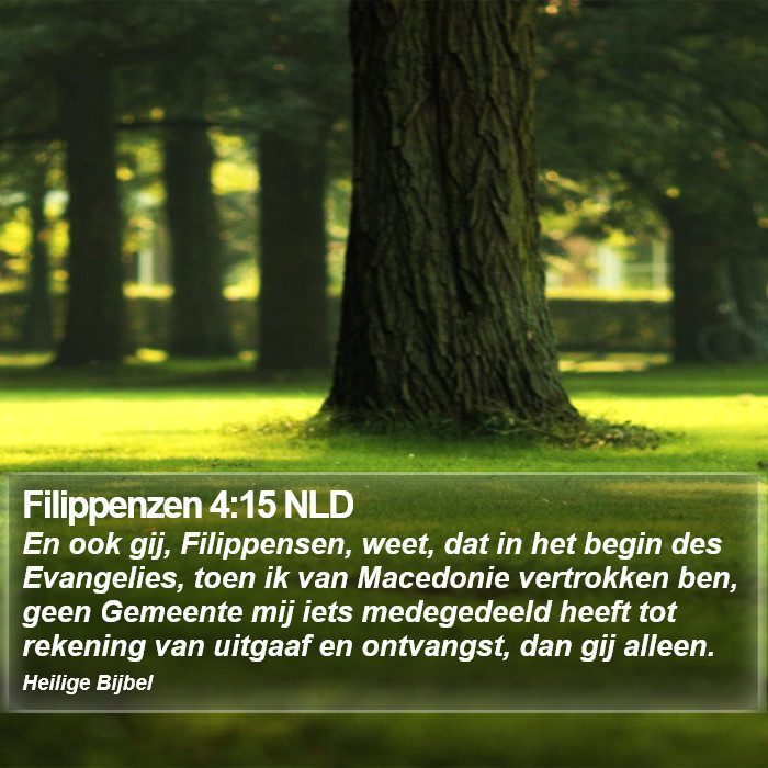 Filippenzen 4:15 NLD Bible Study