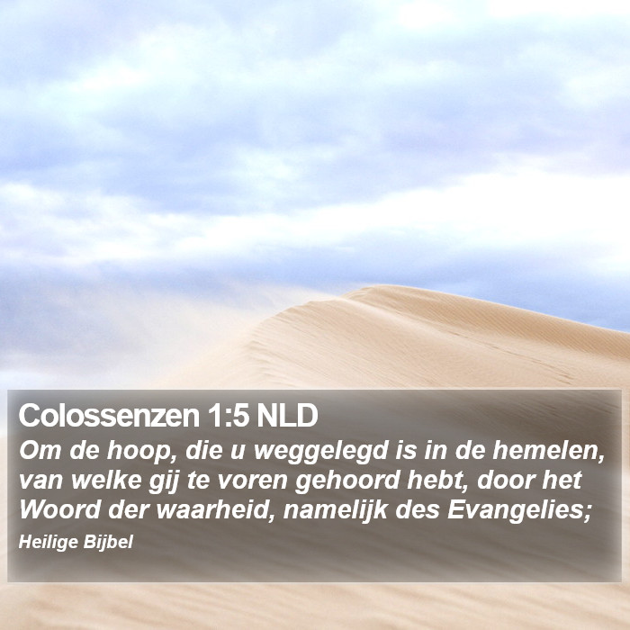 Colossenzen 1:5 NLD Bible Study