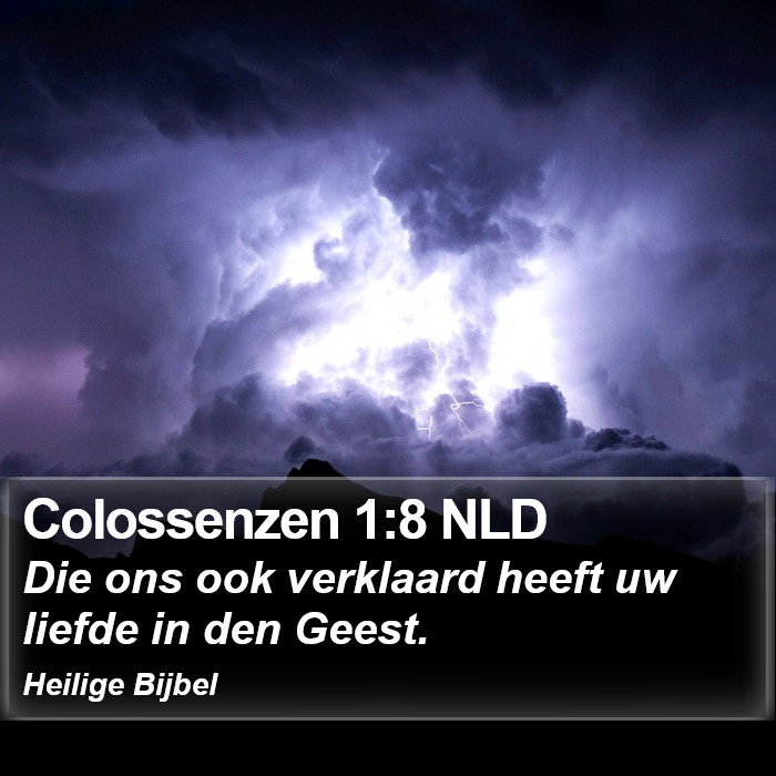 Colossenzen 1:8 NLD Bible Study