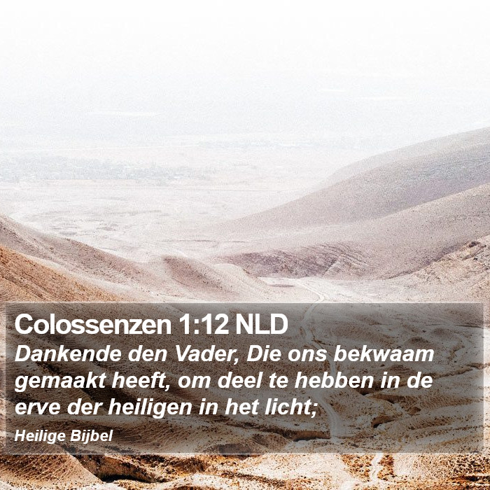 Colossenzen 1:12 NLD Bible Study