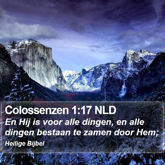 Colossenzen 1:17 NLD Bible Study