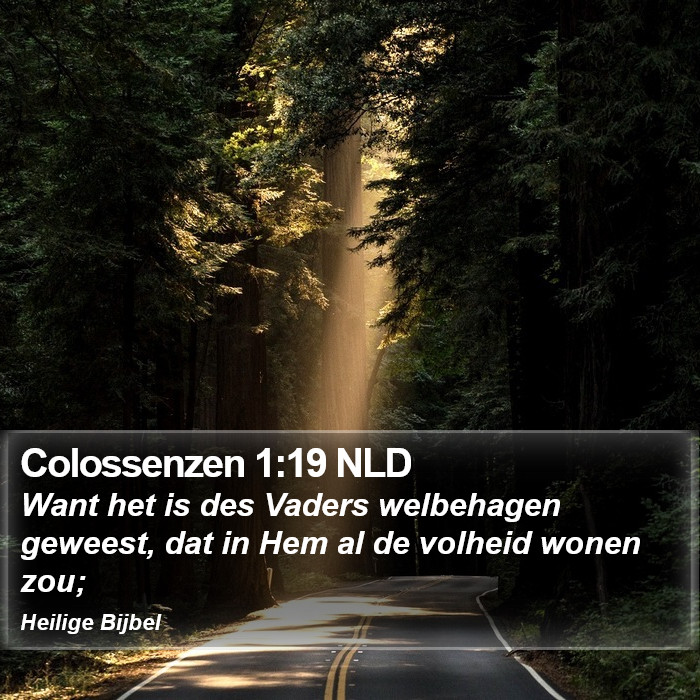 Colossenzen 1:19 NLD Bible Study