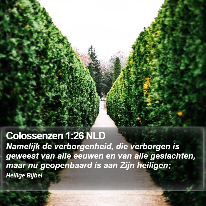 Colossenzen 1:26 NLD Bible Study