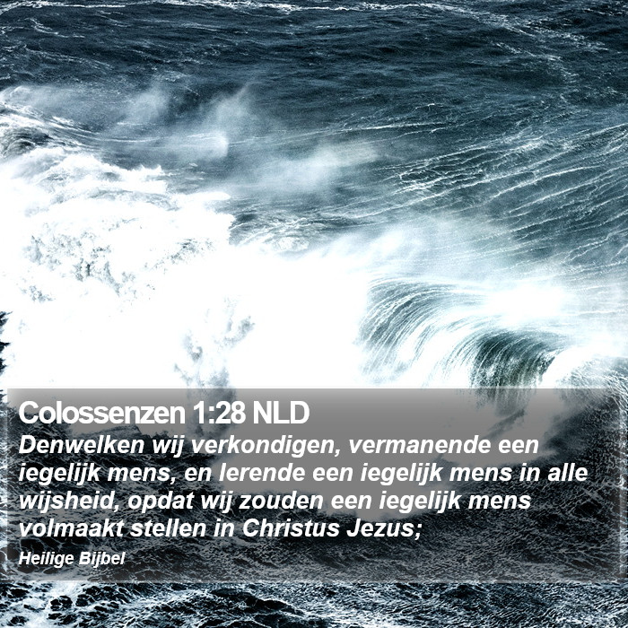 Colossenzen 1:28 NLD Bible Study