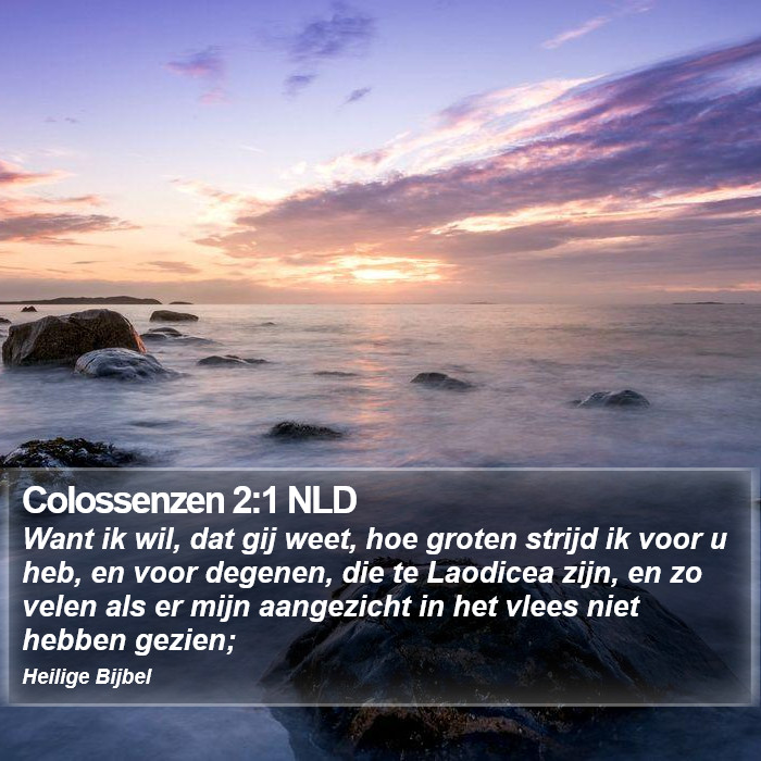 Colossenzen 2:1 NLD Bible Study