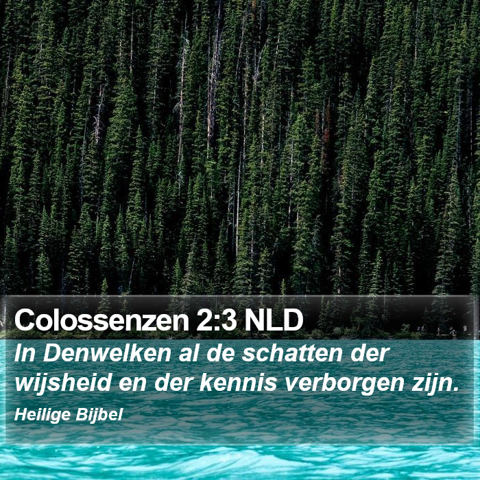 Colossenzen 2:3 NLD Bible Study