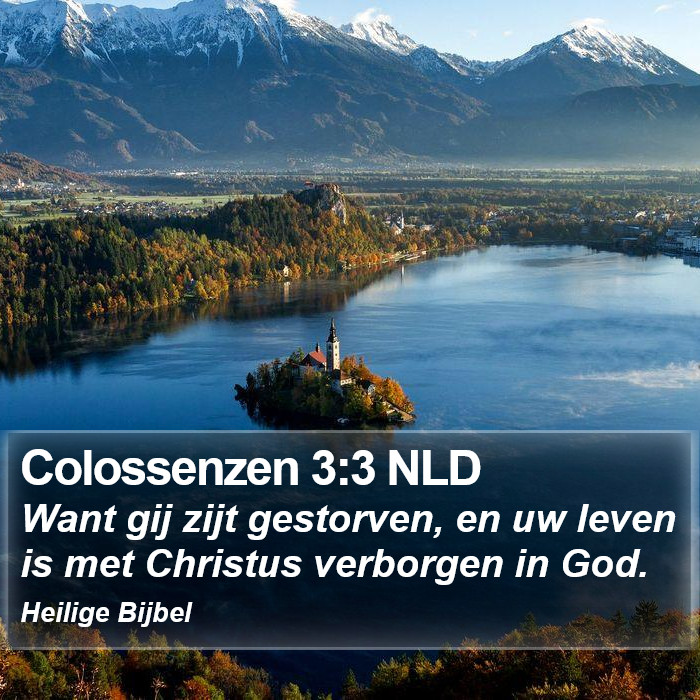 Colossenzen 3:3 NLD Bible Study