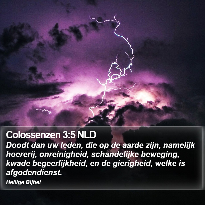 Colossenzen 3:5 NLD Bible Study