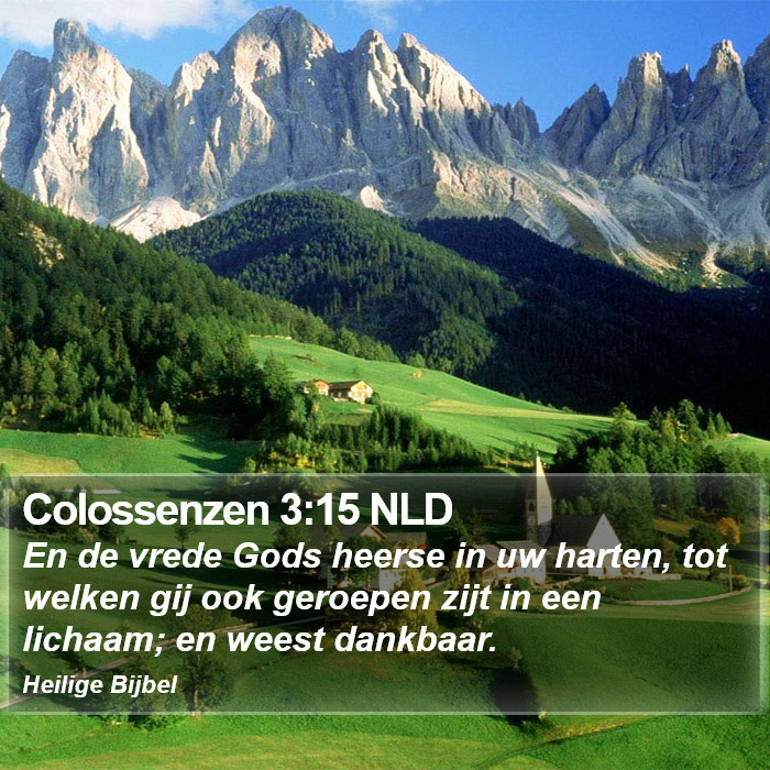 Colossenzen 3:15 NLD Bible Study