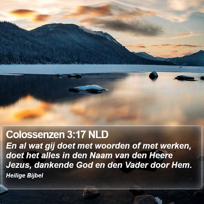 Colossenzen 3:17 NLD Bible Study