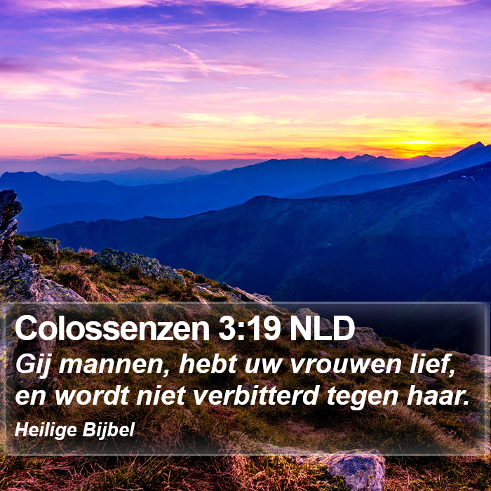 Colossenzen 3:19 NLD Bible Study