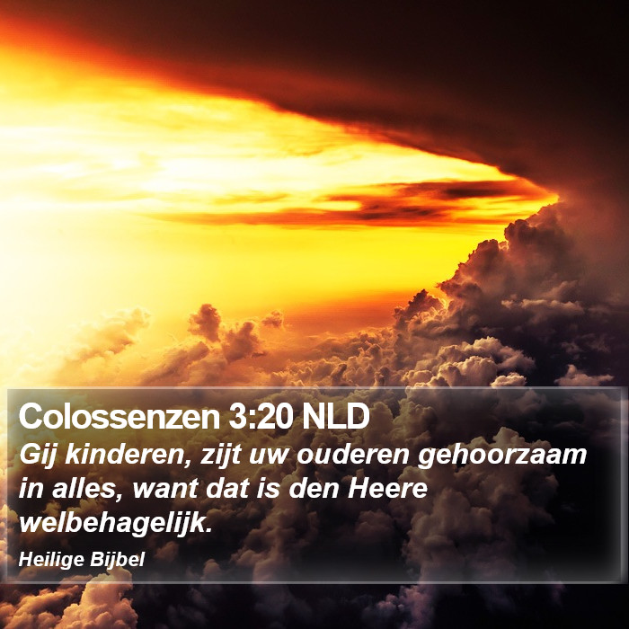 Colossenzen 3:20 NLD Bible Study