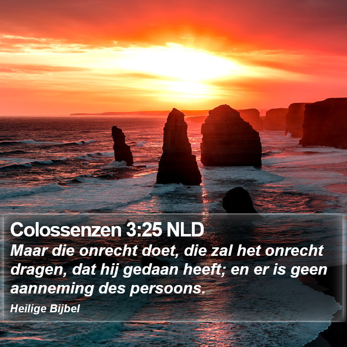 Colossenzen 3:25 NLD Bible Study