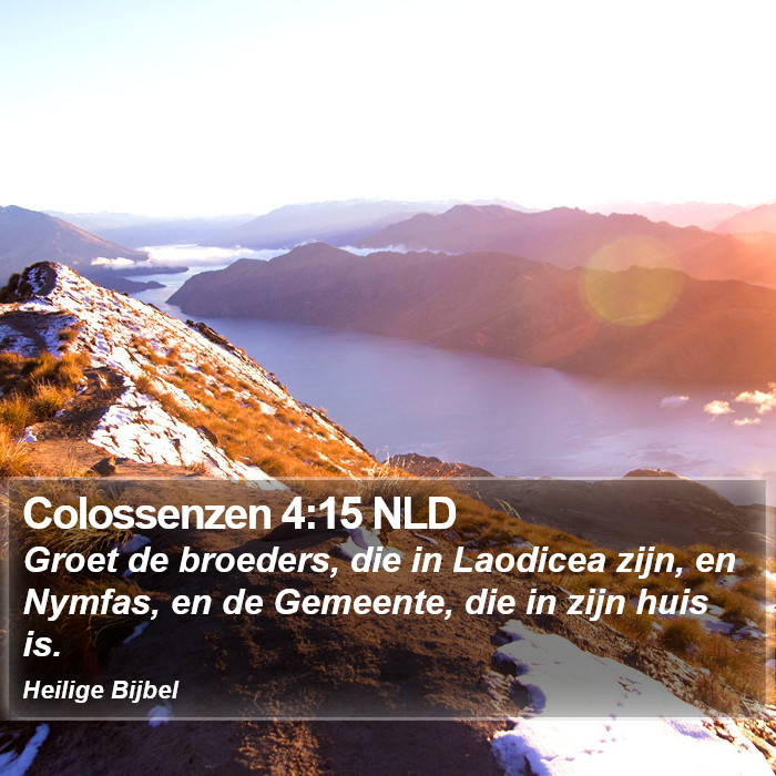 Colossenzen 4:15 NLD Bible Study